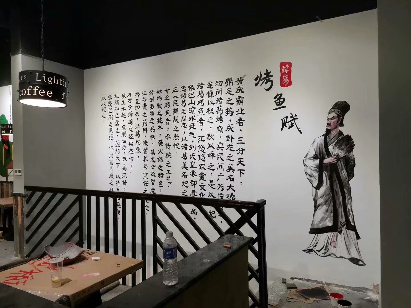 南昌餐厅手绘画,南昌画画涂鸦,南昌墙画彩绘,南昌墙体绘画公司